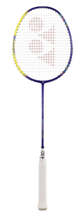 Yonex rakieta do badmintona Astrox 02 Clear (z przodu ciężka, bardzo elastyczna) niebieska - naciągnięta -